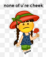 Sticker Maker - Chica Emoji Happy,Cheek Emoji