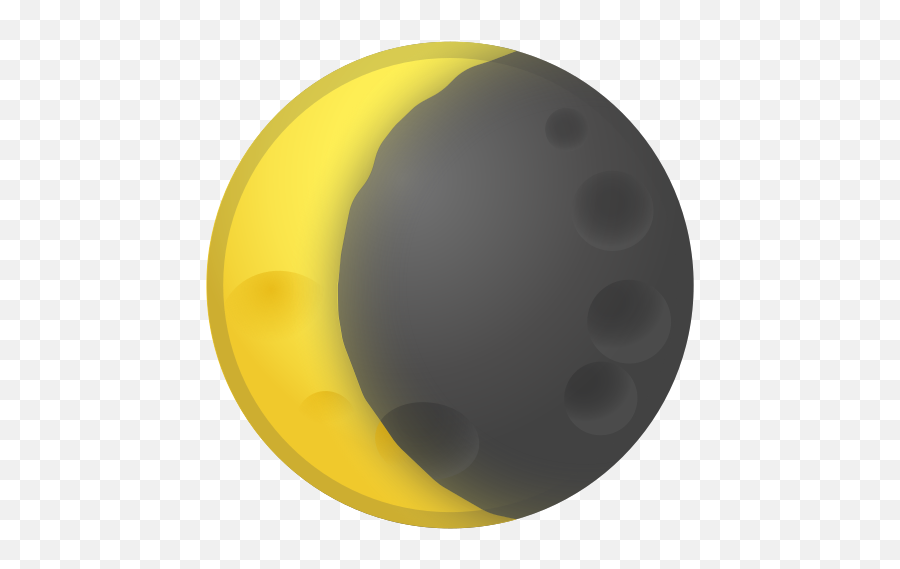 Waning Crescent Moon Emoji - Dot,Cresent Emoji