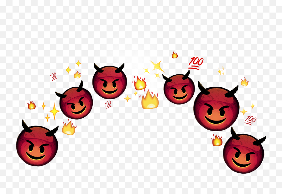 Crown Memezasf Fire Heartcrown Sticker By Supremeasf - Happy Emoji,Evil Emoji