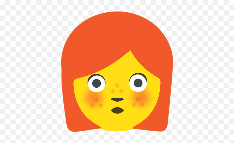 Redhead Emoji Stickers - Happy,Greedy Emoji