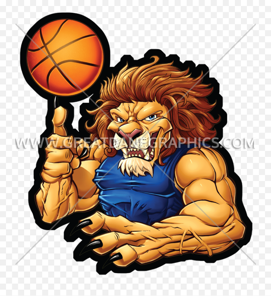 Lion Clipart Basketball Lion Basketball Transparent Free - Basketball Lion Emoji,Basketball Emoji Shirt
