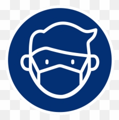 Mandatory Mask Glass Door Decal - Cubrase La Boca Al Toser O Estornudar Emoji,Nose Arrow Arrow Arrow Emoji