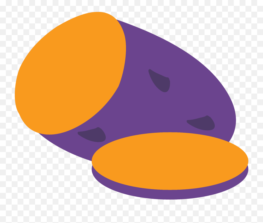 Roasted Sweet Potato Emoji Clipart - Dot,Potato Emoji
