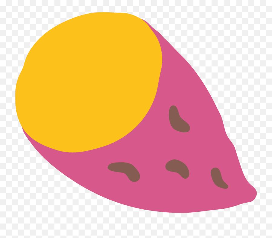 Roasted Sweet Potato Emoji Clipart - Transparent Background Sweet Potato Cartoon,Sushi Emoji Android