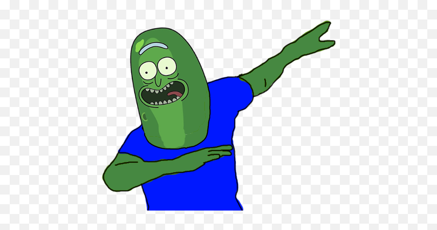 Pickle Rick - Pickle Rick Dab Emoji,Emotions Knowyourmeme
