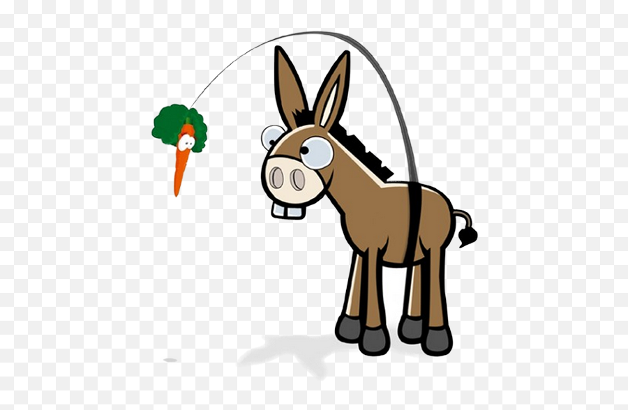 Carrot And Stick Png Clipart - Ass And The Carrot Emoji,Motivation Emoji