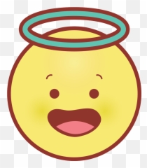Free Emoji Face Circle Angel Png With - Angel Circulo,Angel Emoji