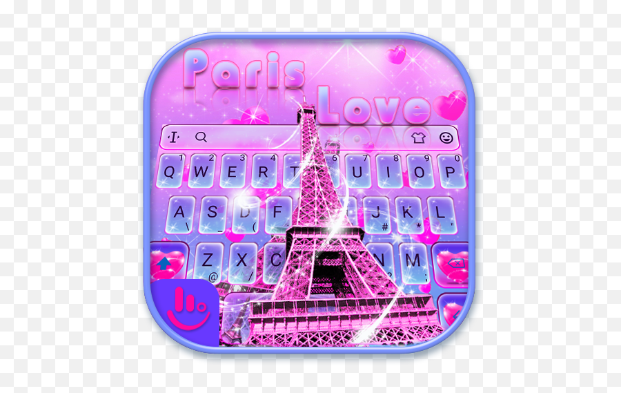 Paris Love Keyboard Theme - Eiffel Tower Emoji,(parislove) Emoji