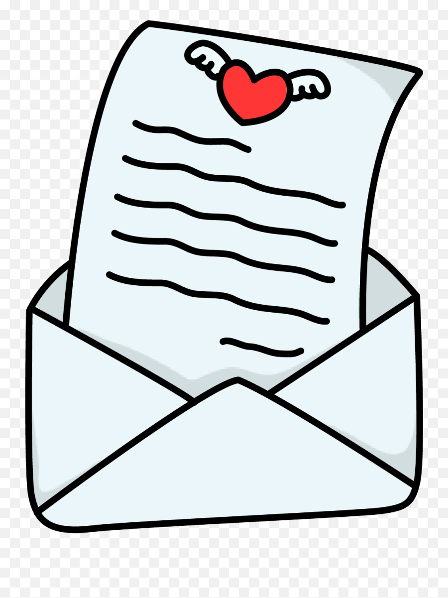 Download Love Clipart Love Letter - Transparent Love Letter Clipart Emoji,Wine And Love Letter Emojis