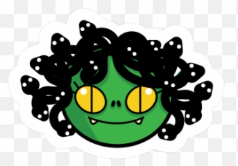 Medusa - Creepycryptos Opensea Happy Emoji,Rest In Peace Emoticon