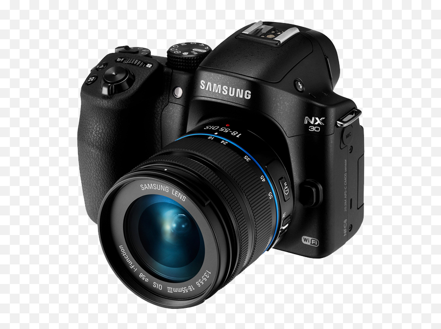 New Samsung Nx30 Adds Tilting Evf Improved Display More Wi - Samsung Dslr Camera 2020 Emoji,3d Noseface Emoticon Spinning