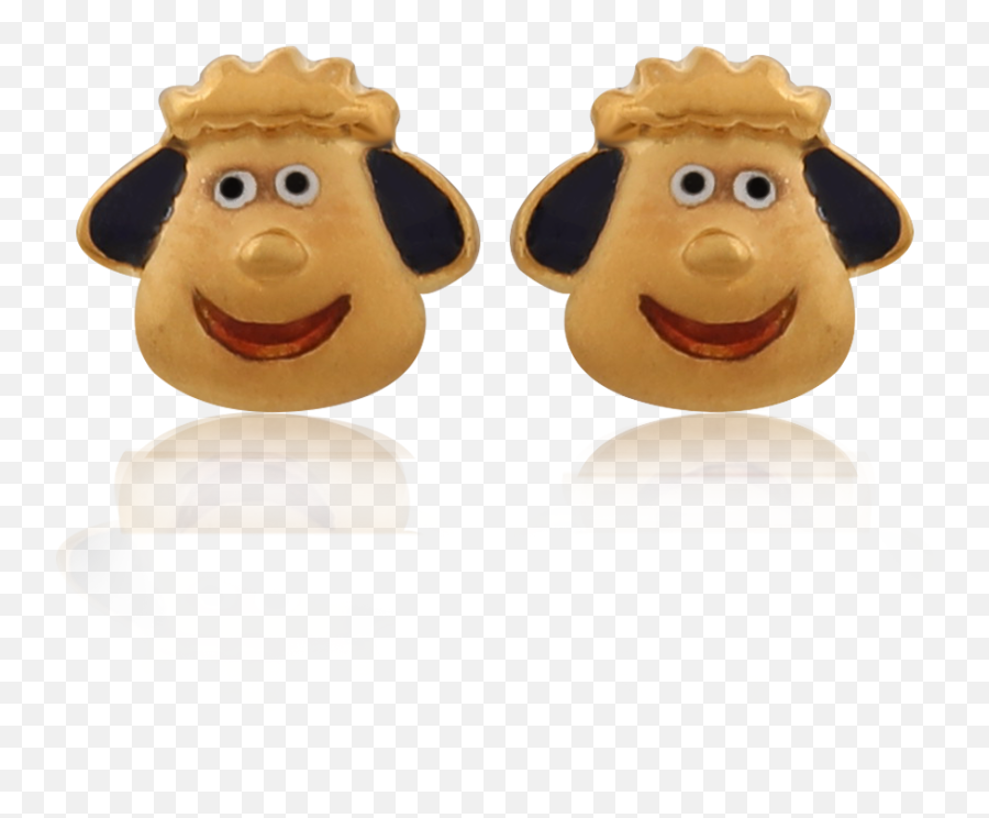 Smiley Jar Gold Earrings - Happy Emoji,Emoticons Eearings