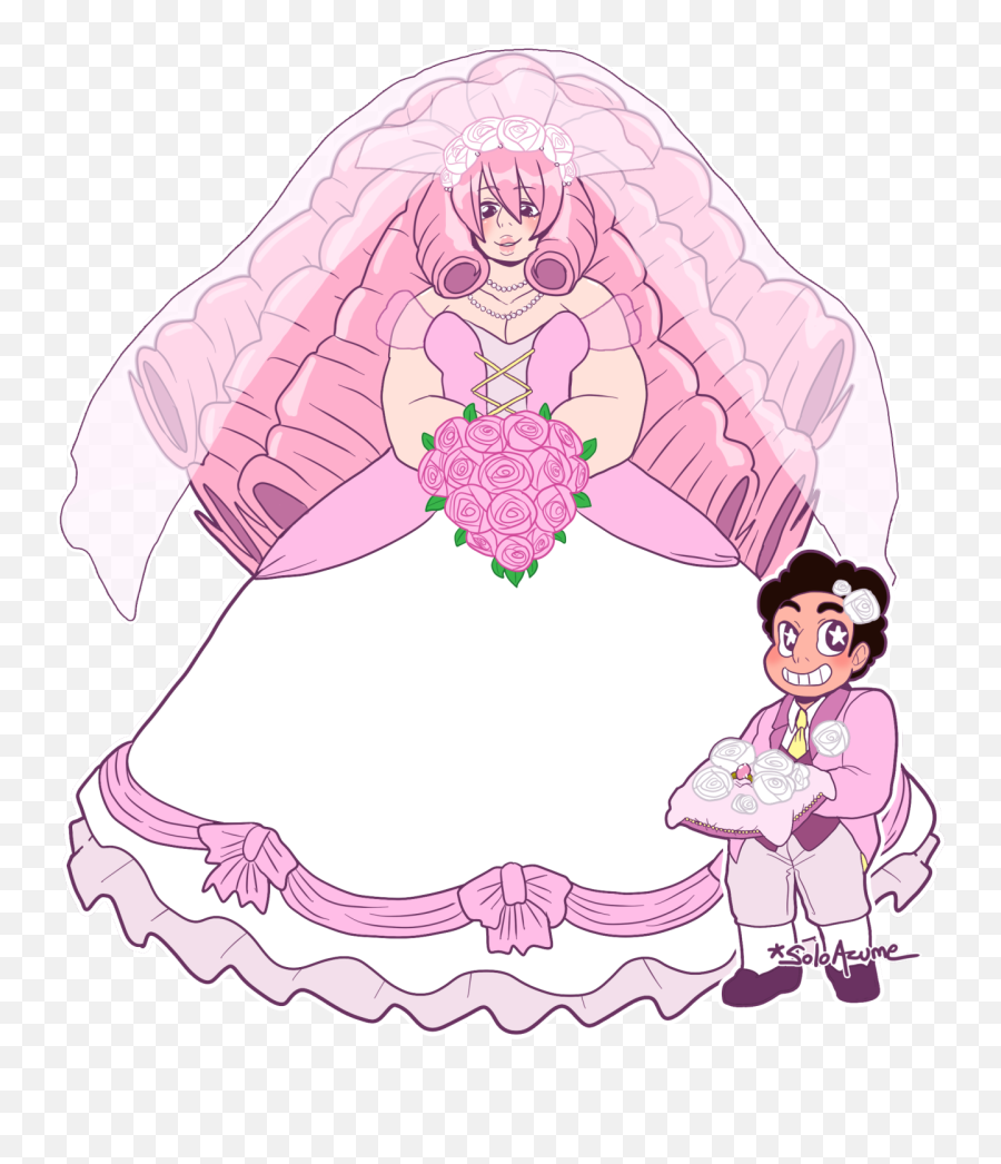 Solou0027s Art Blargh U2014 Roseu0027s Wedding Kinda Extension Of - Rose Quartz Wedding Su Emoji,Emoticon Au Miraculous Ladybug