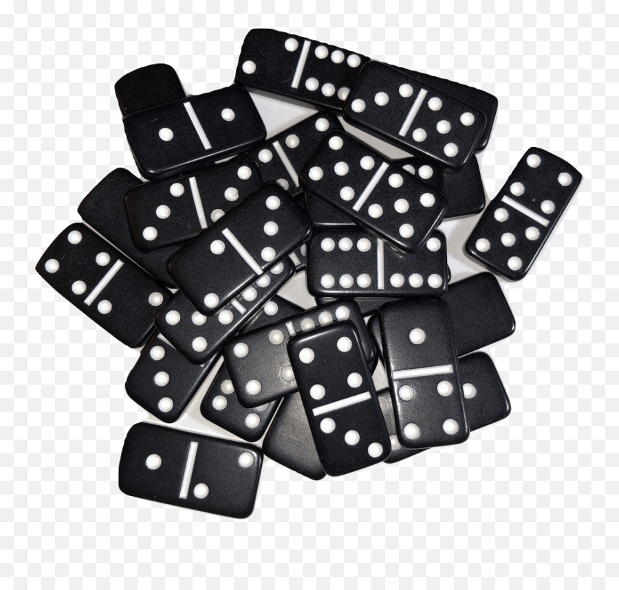 Mini Black Double 6 Dominoes Emoji,Double Six Dominoe Emoticon