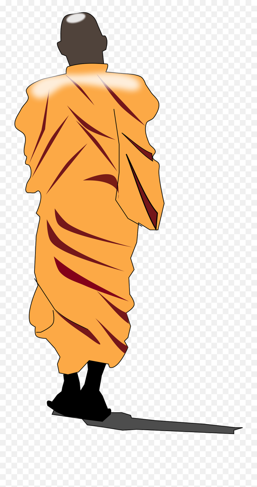 Bhuddist Monk Clipart Free Download Transparent Png - Drawing Emoji,Monk Emoji