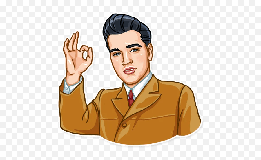 Elvis Presley - Whatsapp Elvis Sticker Emoji,Elvis Emoji