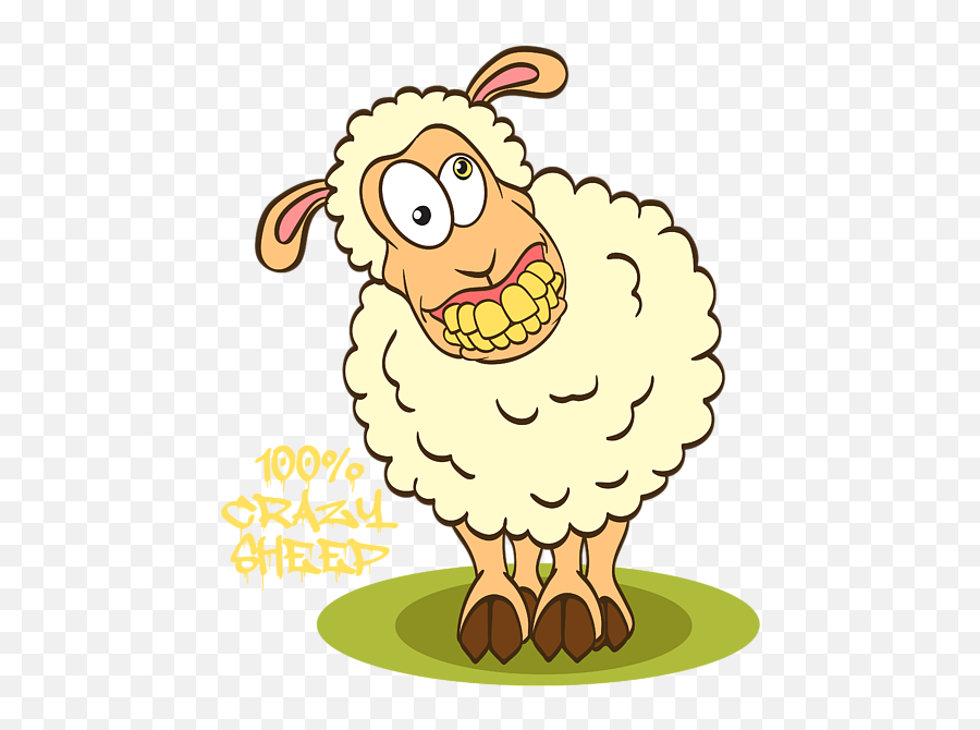 100 Crazy Sheep Tshirt Design For Those Who Loves Farm Sheep Theme Tshirts Fur Furry Insane Greeting Card - Crazy Sheep Emoji,Pixel Sheep Emoticon