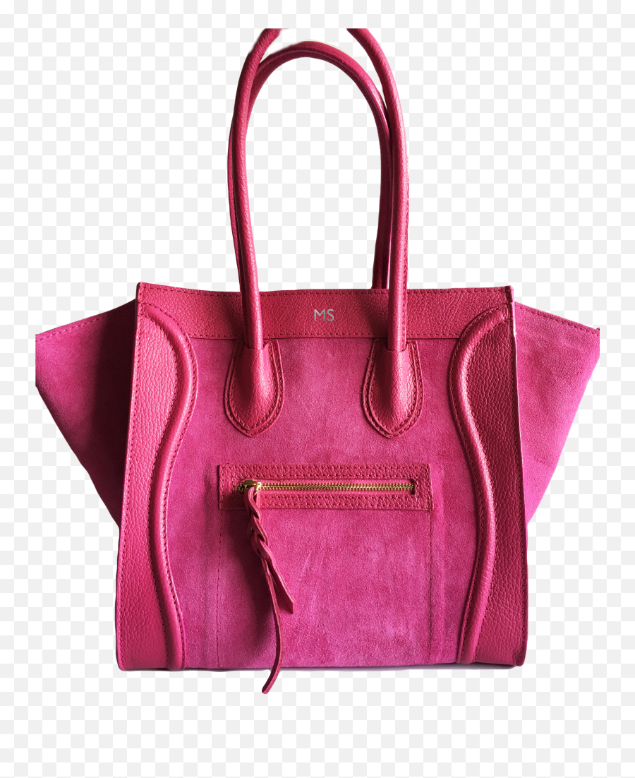 Pink Love Leather Shopper Bag - For Women Emoji,Phantom Emoticon