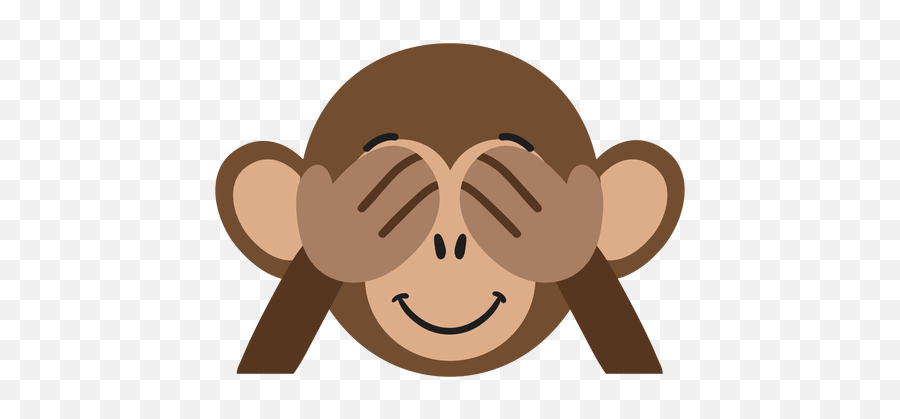 Monkey Muzzle Playful Flat Sticker Transparent Png U0026 Svg Vector - Happy Emoji,Monkey Emotion Pictures