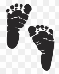 Baby Babyfeet Silhouette Sticker - Baby Footprint Clip Art Emoji,Baby Feet Emoji