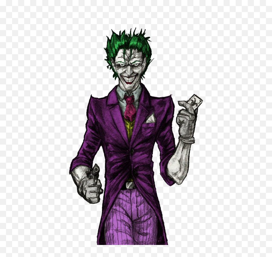 Clipart Suicide Squad Joker Png Free - Joker Comic Png Emoji,Suicidé Squad Emojis