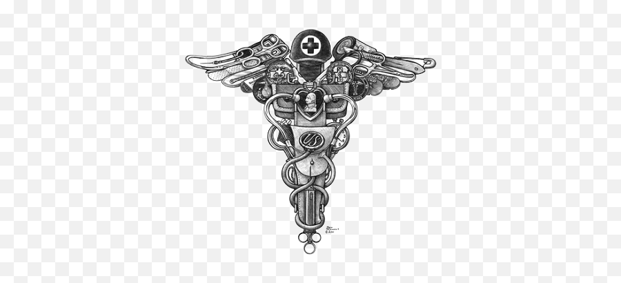 Hospital Corpsman Medical Caduceus Shirt Medical Tattoo - Tattoos For Medical Professionals Emoji,Caduceus Emoji For Instagram