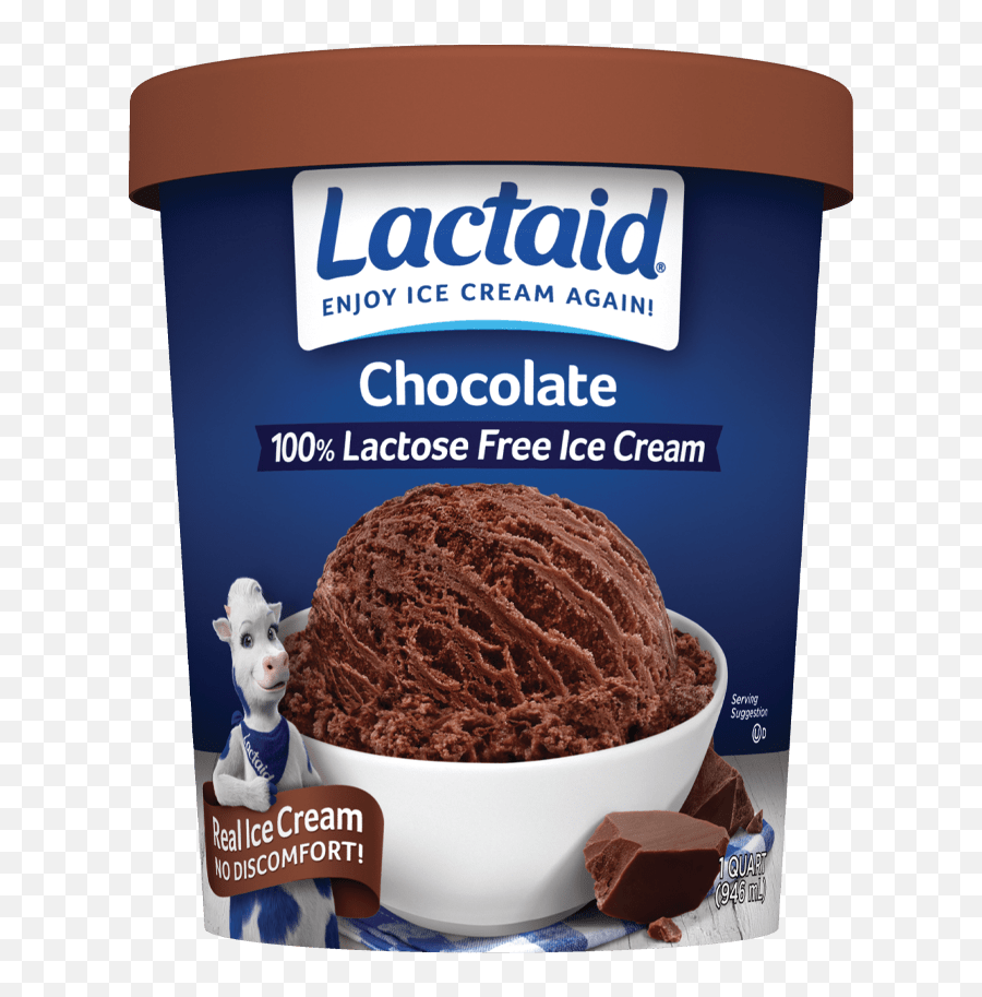 Lactaid Chocolate Ice Cream - Lactaid Ice Cream Emoji,Fat Guy Eating Ice Cream Emoji