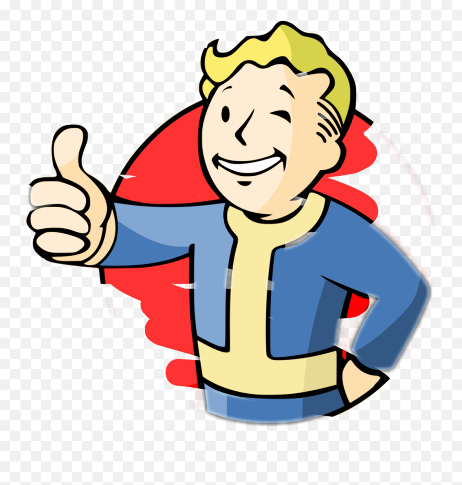 Vault Boy Thumbs Up Clipart - Full Size Clipart 3925229 Vault Boy Thumbs Up Png Emoji,Thumbs Up Emoji Clipart