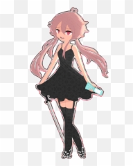 Yuno Gasai Png - Mirai Nikki Yuno With Black Dress Emoji,Y U No Emoji