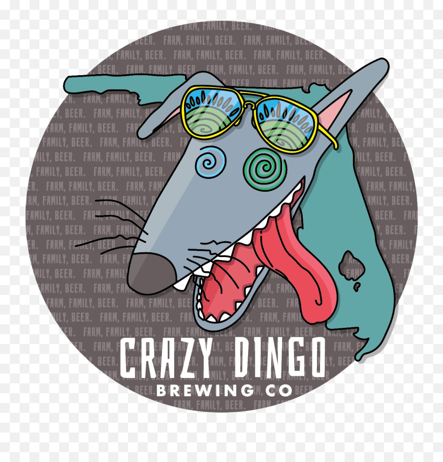Crazy Dingo Brewing Co Emoji,So Crazy & Extreme. Wink Emoticon
