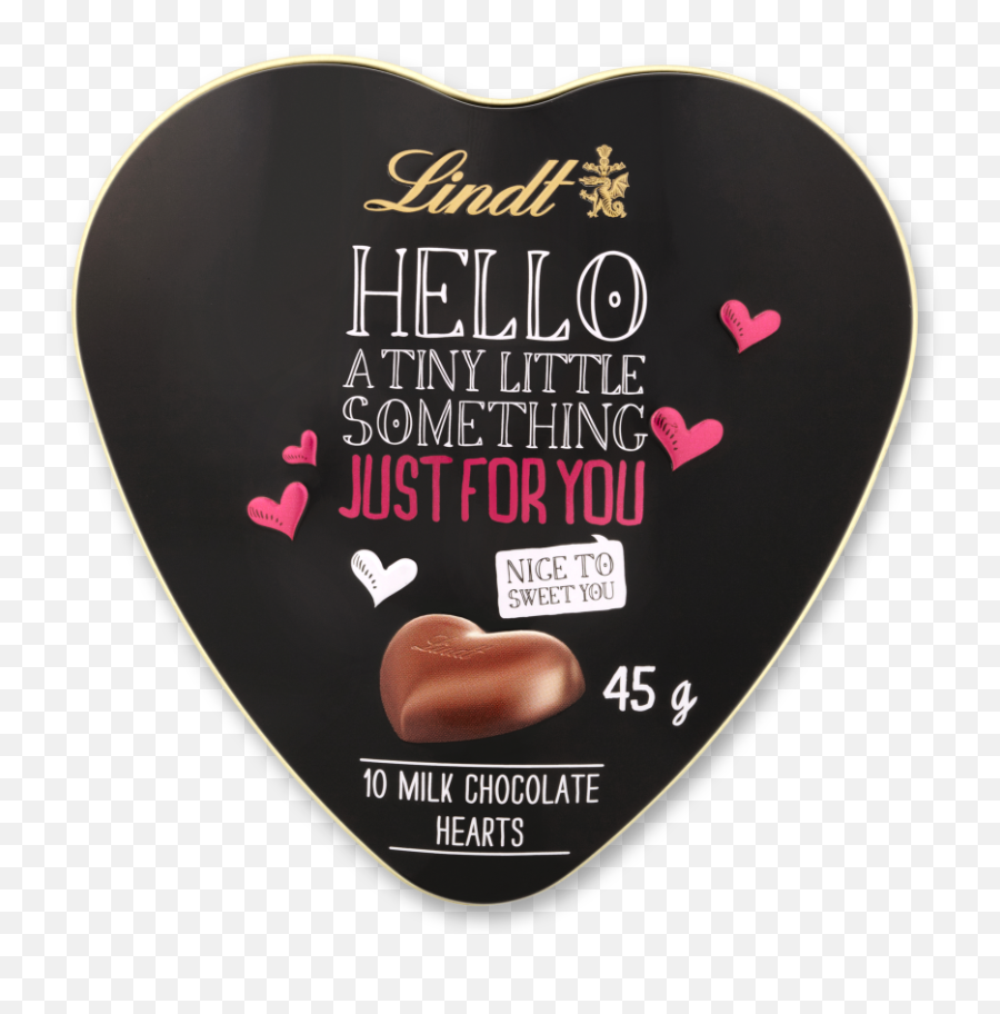 Lindt Hello Just For You Heart Tin 45g Emoji,Hearts For Facebook Emoji