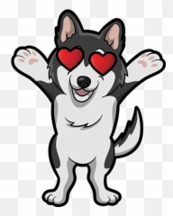 My Huskymoji Dog Stickers By Alpine Garg Emoji,Pupy Emoji