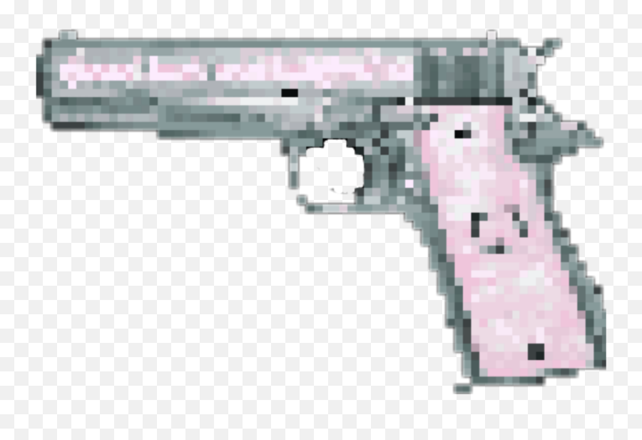 Gun Pixelgun Pixel Pink Sticker By Amanda H Emoji,Airsoft Emojis