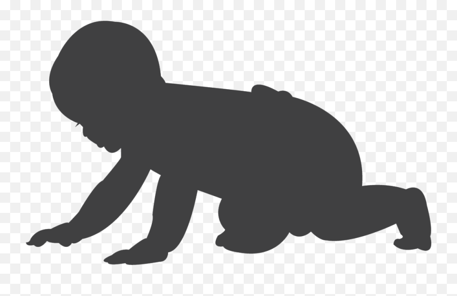 Baby Crawling Vector - Youth Learning Center Dyer In Cha Vector Silueta De Bebe Emoji,Crawling Emoticon