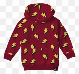Lightning Bolt Allover Print Hooded Sweatshirt Emoji,Cotton Picking Emoji