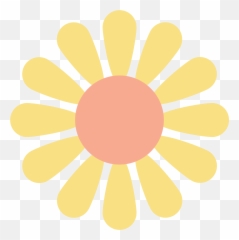 Daddy Vintage Emoji,Orange Flower Emoji