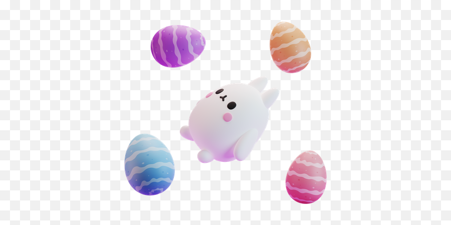 Easter Bunny 3d Illustrations Designs Images Vectors Hd Emoji,Easter Emojis