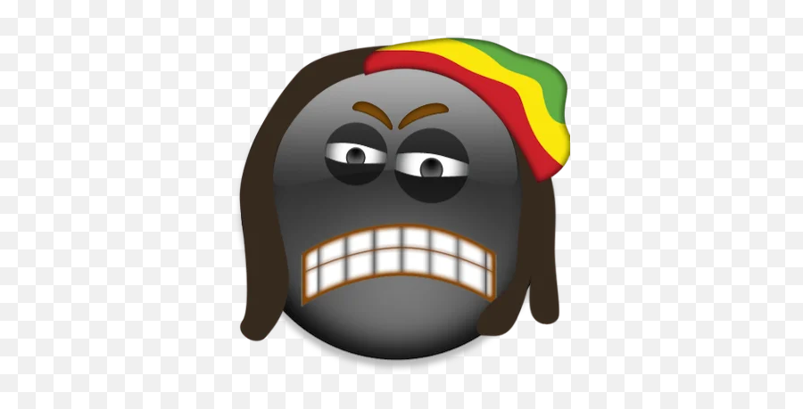 Black Emoji Ios Telegram Stickers - Fictional Character,Emoji On Ios 9