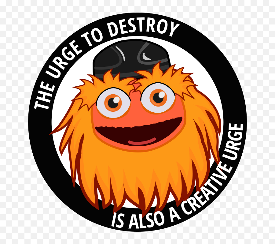 Smiley Logo Orange Png Clipart - Gritty Philadelphia Flyers Vector Emoji,Emoticon Plush