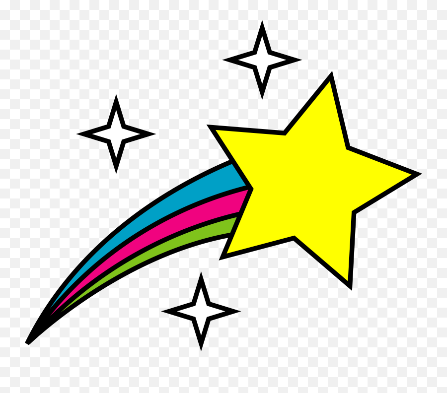 Clipart Stars Cartoon Clipart Stars - Transparent Background Shooting Star Cartoon Emoji,Shining Star Emoji