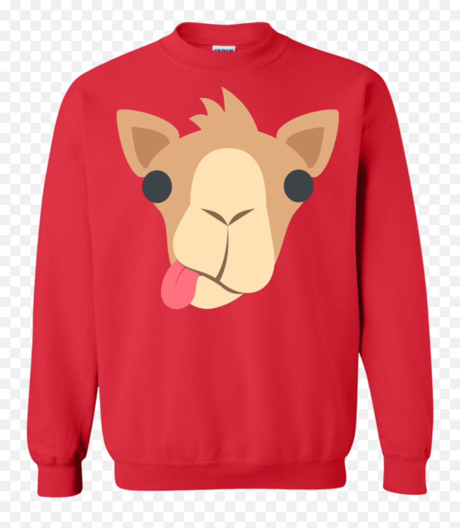 Funny Camel Face Emoji Sweatshirt - Funny Nurse Christmas Sweater,Emoji Long Sleeve Shirt