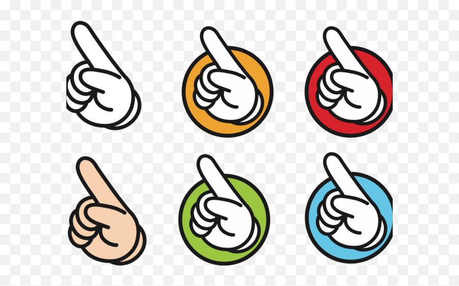 Fingerprint Clipart Hand - Finger Point Symbol Png Point Hand Clipart Emoji,Grabby Hands Emoji