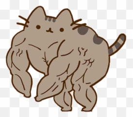 Pusheen Webtoon Shen Strong Funny - Shen Comix Pusheen Emoji,Buff Cat Emoji