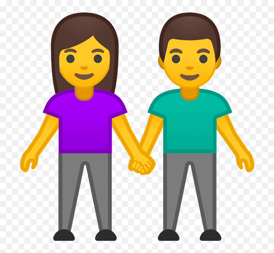 Woman And Man Holding Hands Emoji - Couple Holding Hands Emoji,Hand Emoji
