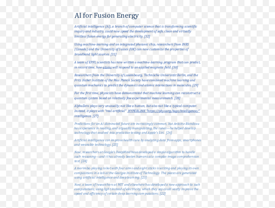 Pdf Ai For Fusion Energy George Rajna - Academiaedu Document Emoji,Scienmag Interpreting Emotions