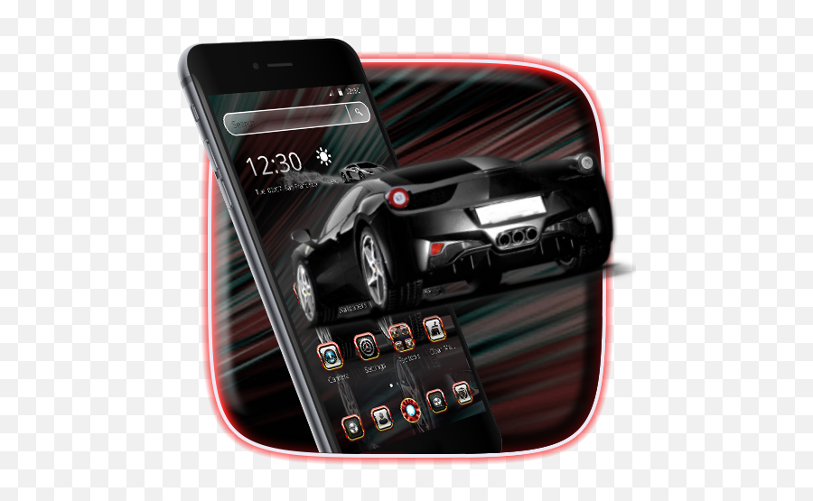 Cool Black Car 2d Theme - Carbon Fibers Emoji,Car Iphone Emoji Png