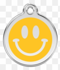 Smiley Face Enamel U0026 Stainless Steel Tag - Enamel Tags Eclair Noir Emoji,Ok Emoticon