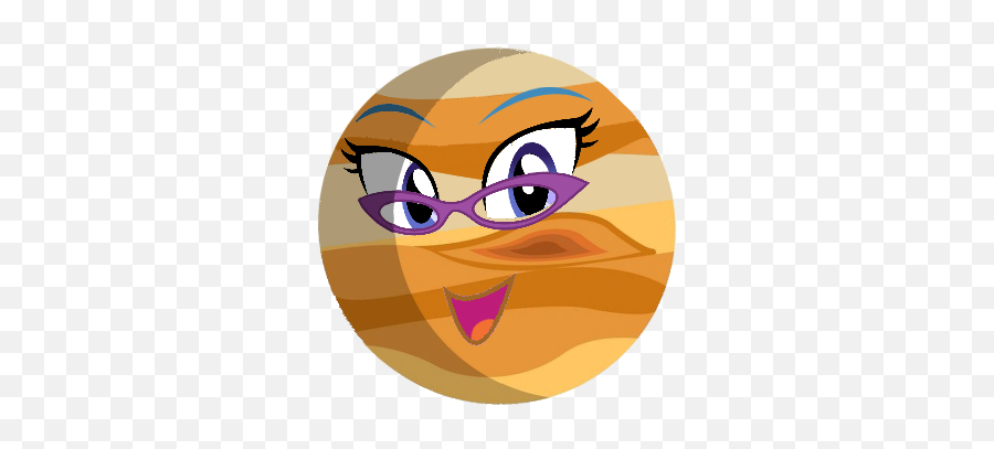 Trini - Jupiter With Face Clipart Transparent Background Emoji,Derpibooru Emoticons