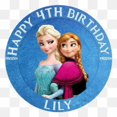 Frozen U2013 Elsa U0026 Anna - Elsa And Anna Edible Cake Emoji,Edible Emoji Cake Toppers