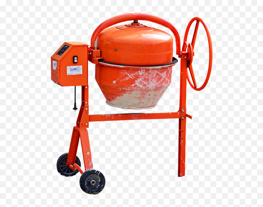 Mixer Concrete Mixer Orange - Names Of Concrete Mixer Machine Emoji,Stand Mixer Emoji